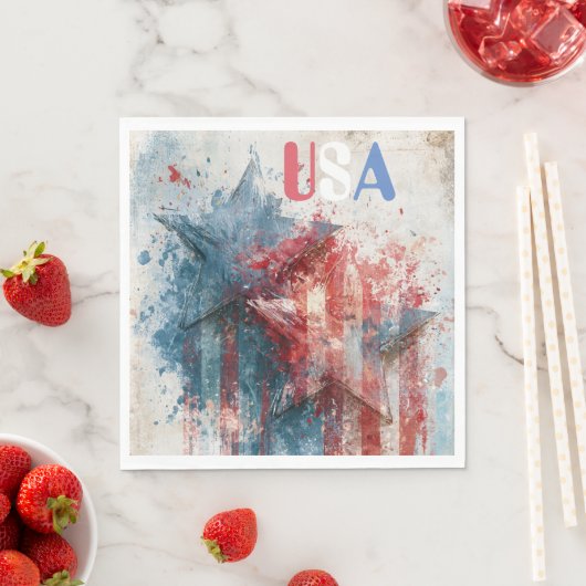 Amerikaanse papieren servet (Insitu)