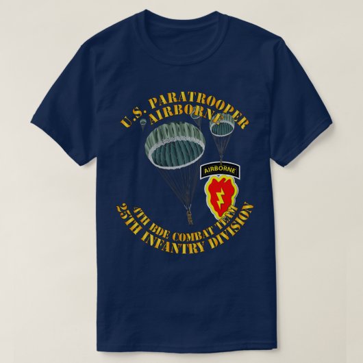 Amerikaanse parachutist 4th BDE CBT TM 25th Infant T-shirt (Design voorkant)
