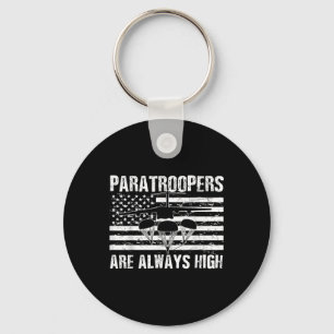 Amerikaanse parachutist Amerikaanse vlag Amerikaan Sleutelhanger