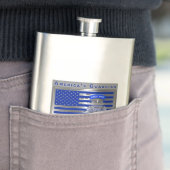 Amerikaanse paratrooper Flag: "Een van de soort" Flacon (Voorbeeld)