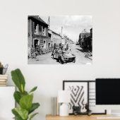 Amerikaanse paratroopers in Carentan Frankrijk Twe Poster (Thuiskantoor)