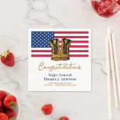 Amerikaanse partij bij het Amerikaanse vlaggesteen Servet (Insitu)