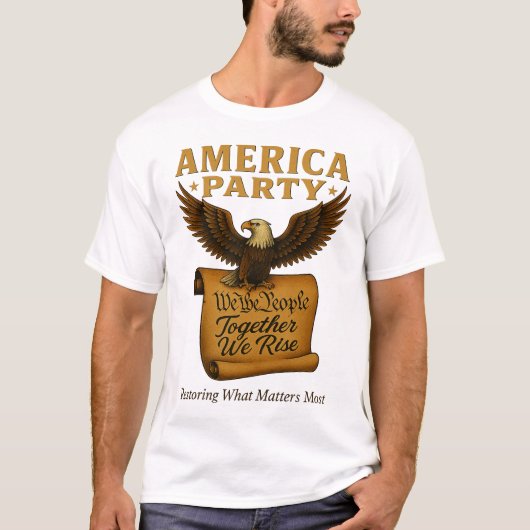 Amerikaanse Partij Herstelt Wat Ertoe Doet T-shirt (Voorkant)