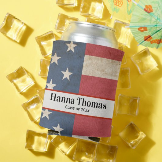 Amerikaanse partij voor militaire patriottische gr blikjeskoeler (Insitu Zomer)