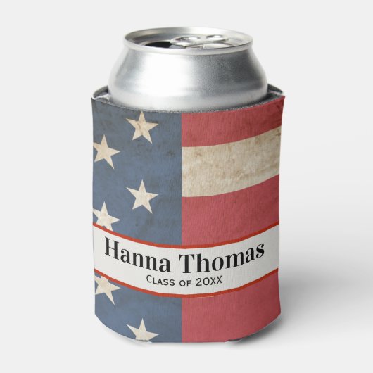 Amerikaanse partij voor militaire patriottische gr blikjeskoeler (Blikje Voorkant)