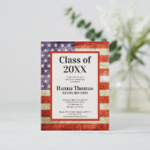 Amerikaanse partij voor militaire patriottische gr briefkaart (Staand voorkant)