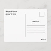 Amerikaanse partij voor militaire patriottische gr briefkaart (Achterkant)