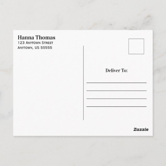 Amerikaanse partij voor militaire patriottische gr briefkaart (Achterkant)