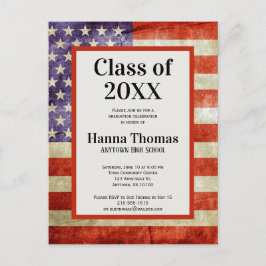 Amerikaanse partij voor militaire patriottische gr briefkaart