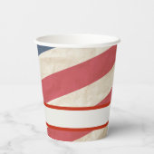 Amerikaanse partij voor militaire patriottische gr papieren bekers (Achterkant)