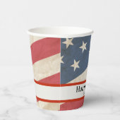 Amerikaanse partij voor militaire patriottische gr papieren bekers (Rechts)