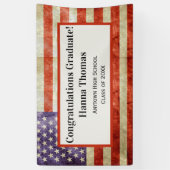 Amerikaanse partij voor militaire patriottische gr spandoek (Verticaal)