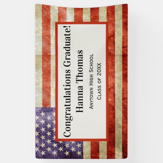 Amerikaanse partij voor militaire patriottische gr spandoek (Verticaal)