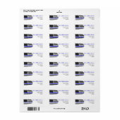 Amerikaanse partij voor militaire terugtrekking ui etiket (Full Sheet)