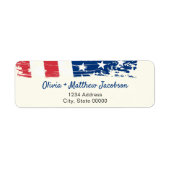 Amerikaanse partij voor militaire terugtrekking ui etiket (Voorkant)