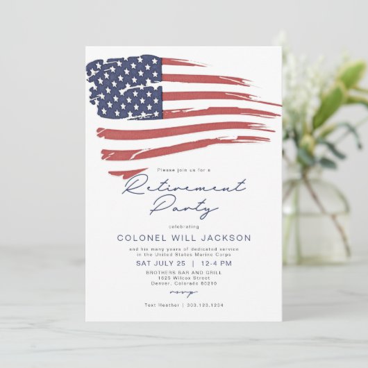 Amerikaanse partij voor militaire terugtrekking ui kaart (Staand voorkant)