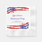 Amerikaanse partij voor militaire terugtrekking ui servet (Voorkant)