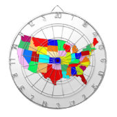 Amerikaanse patchwerkkaart dartbord (Voorkant)