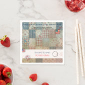 Amerikaanse Patchwork Memory Quilt Feest Decoratie Servet (Insitu)