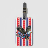 Amerikaanse patriot bagagelabel (Voorkant (verticaal))