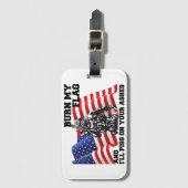 Amerikaanse patriot bagagelabel (Voorkant (verticaal))