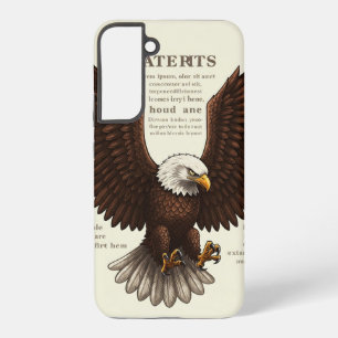 Amerikaanse Patriot Bald Eagle Hoesje voor Sam Pho Samsung Galaxy Hoesje