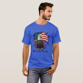 Amerikaanse Patriot Bald Eagle T-shirt Design (Voorkant volledig)