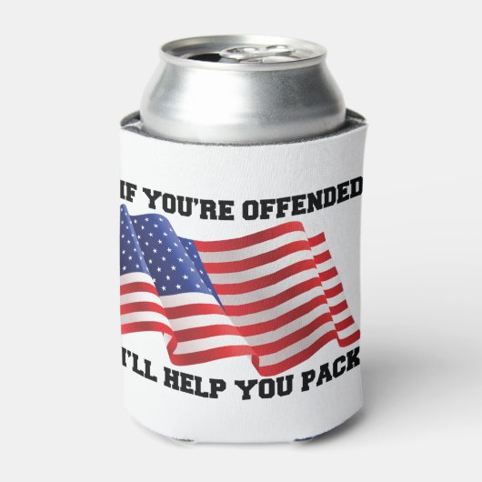 Amerikaanse patriot blikjeskoeler (Blikje Voorkant)