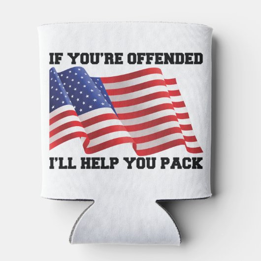 Amerikaanse patriot blikjeskoeler (Achterkant)