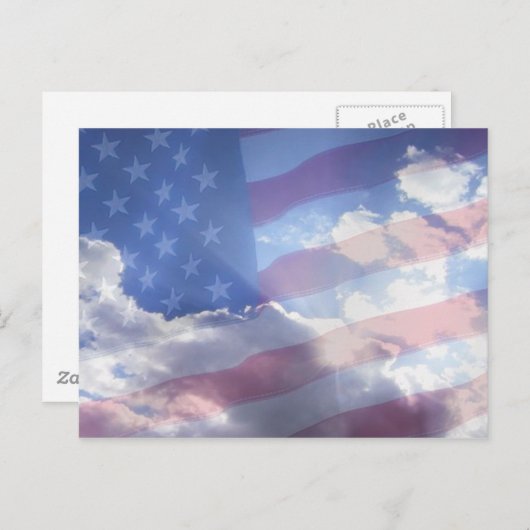 Amerikaanse patriot briefkaart (Voorkant / Achterkant)