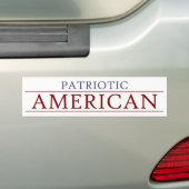 Amerikaanse PATRIOT Bumpersticker (Op auto)