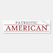 Amerikaanse PATRIOT Bumpersticker (Voorkant)