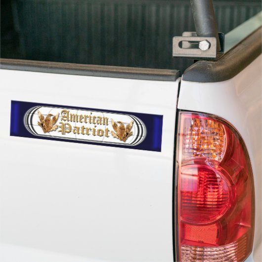 Amerikaanse patriot bumpersticker (Op Truck)