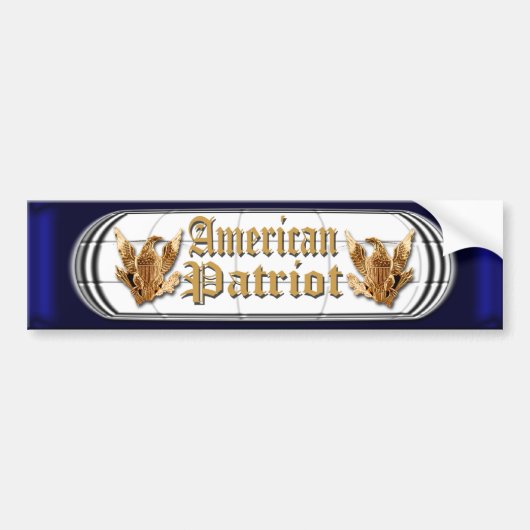 Amerikaanse patriot bumpersticker (Voorkant)