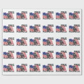 Amerikaanse patriot cadeaupapier (Vlak)