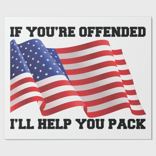 Amerikaanse patriot cadeaupapier (Vlak)