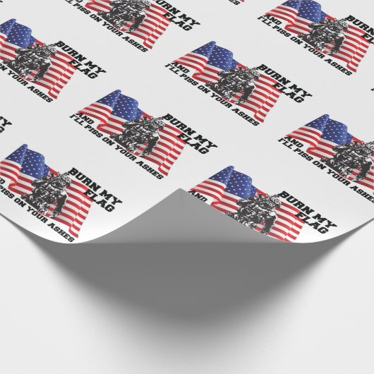 Amerikaanse patriot cadeaupapier (Hoek)
