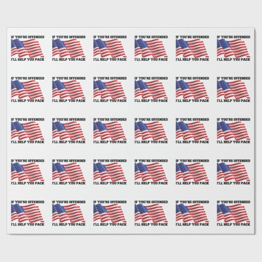 Amerikaanse patriot cadeaupapier (Vlak)