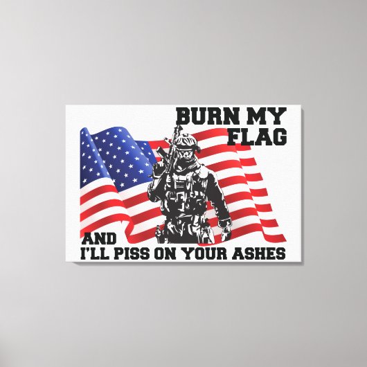 Amerikaanse patriot canvas afdruk (Voorkant)