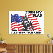 Amerikaanse patriot canvas afdruk (Insitu (Woonkamer))