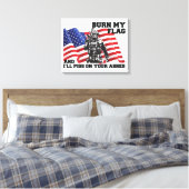 Amerikaanse patriot canvas afdruk (Insitu (Slaapkamer))