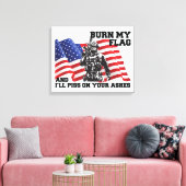 Amerikaanse patriot canvas afdruk (Insitu (Woonkamer))