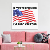 Amerikaanse patriot canvas afdruk (Insitu (Woonkamer))