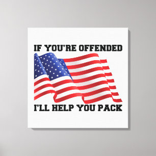 Amerikaanse patriot canvas afdruk