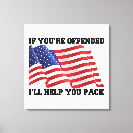 Amerikaanse patriot canvas afdruk (Voorkant)