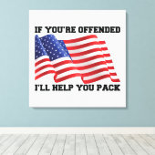 Amerikaanse patriot canvas afdruk (Insitu (Houten vloer))