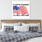 Amerikaanse patriot canvas afdruk (Insitu (Slaapkamer))