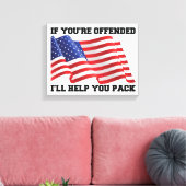 Amerikaanse patriot canvas afdruk (Insitu (Woonkamer))