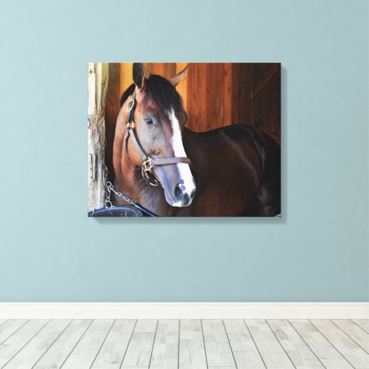 Amerikaanse patriot canvas afdruk (Insitu (Houten vloer))