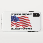 Amerikaanse patriot Case-Mate iPhone case (Achterkant (horizontaal))